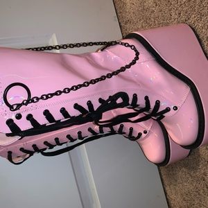 Pink Platform Boots